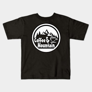 Coffee and Mountains Kids T-Shirt